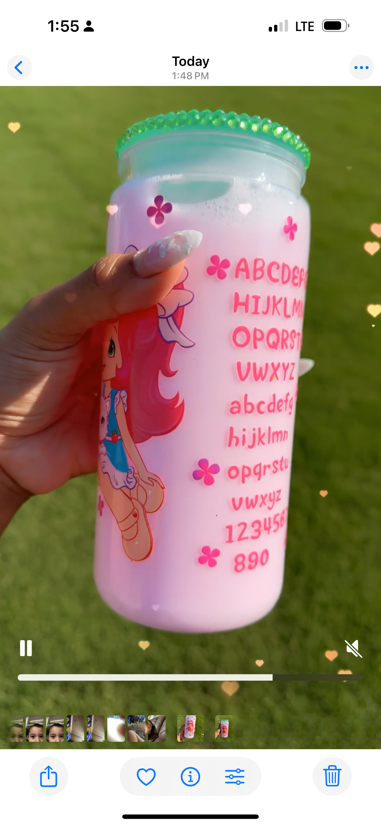 Strawberry shortcake 🍰 snowglobe