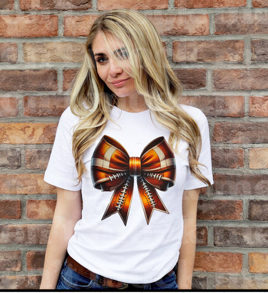 Football 🏈 Bow Tshirt