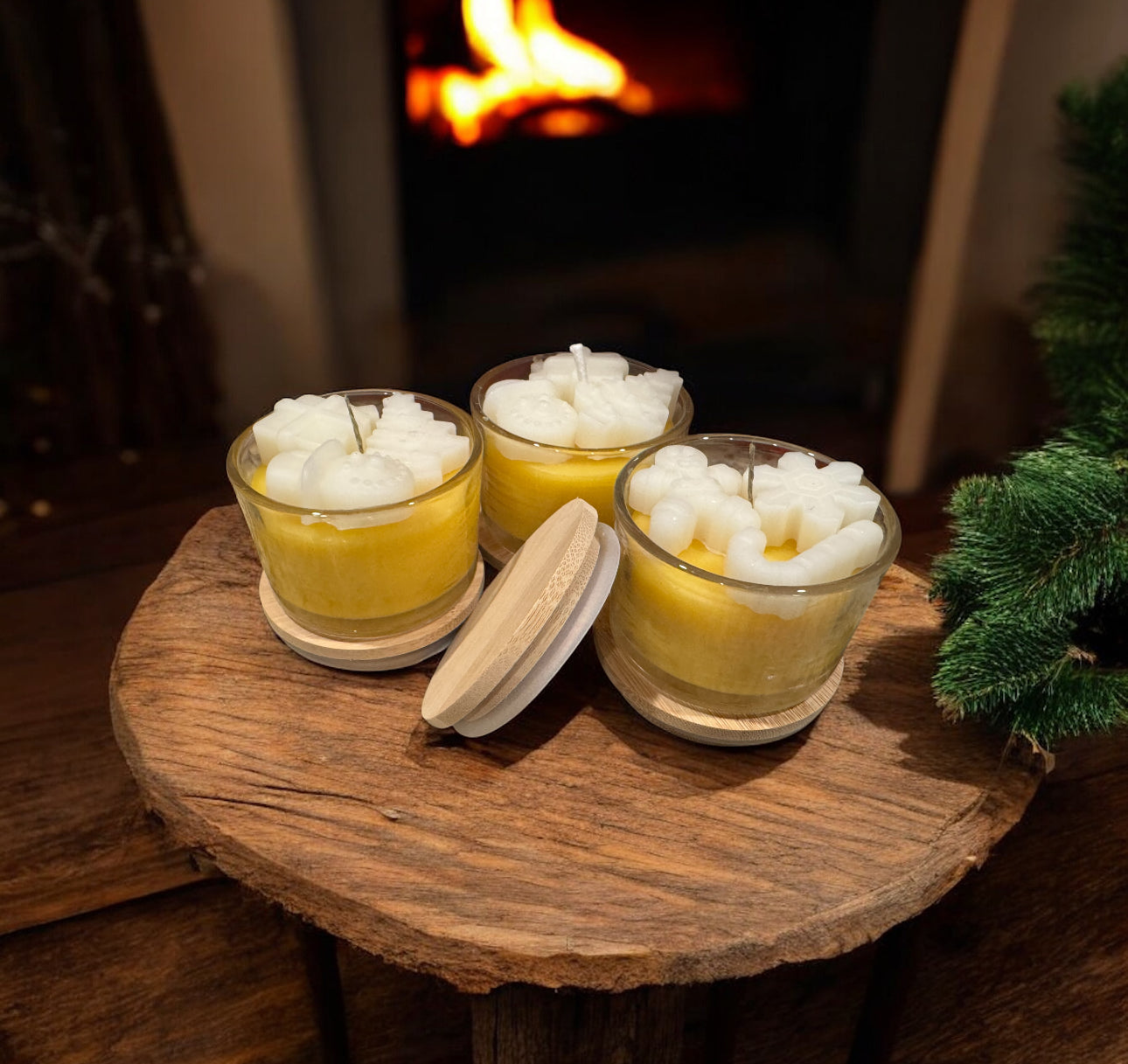 100% Natural Beeswax candles