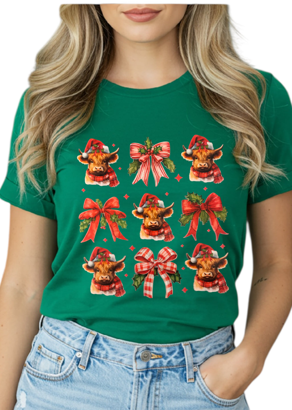 Christmas Cow T shirt