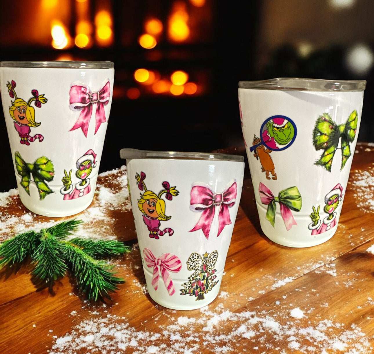 8oz grinch girl tumbler