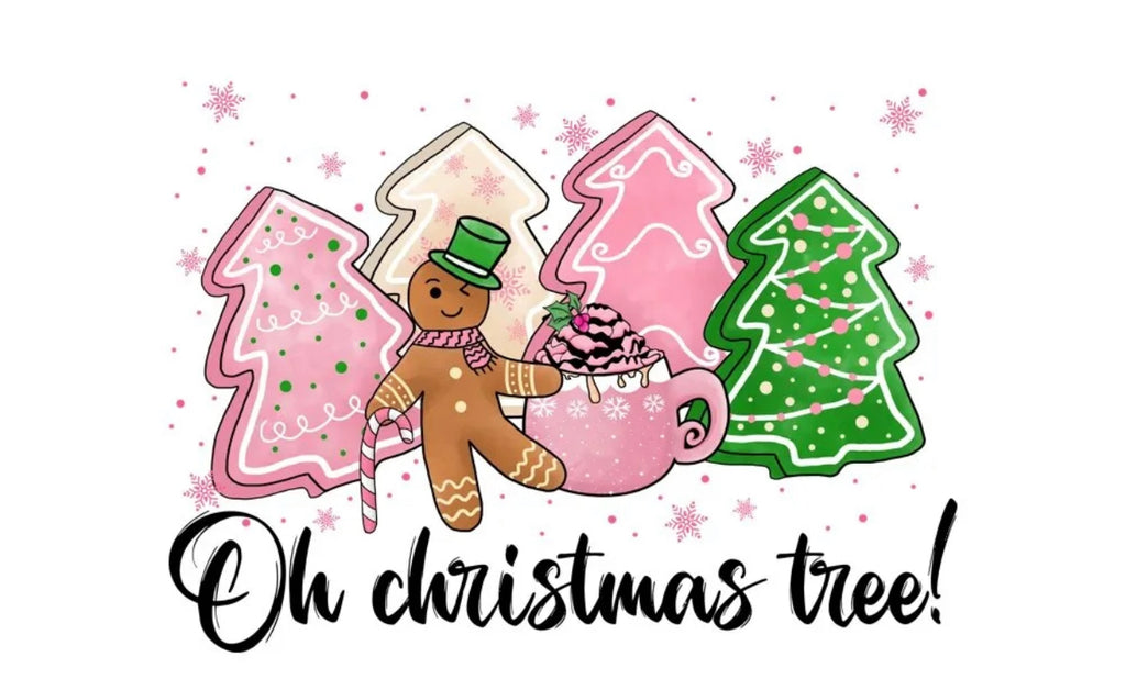 Large Pink Christmas Crewneck sweatshirt