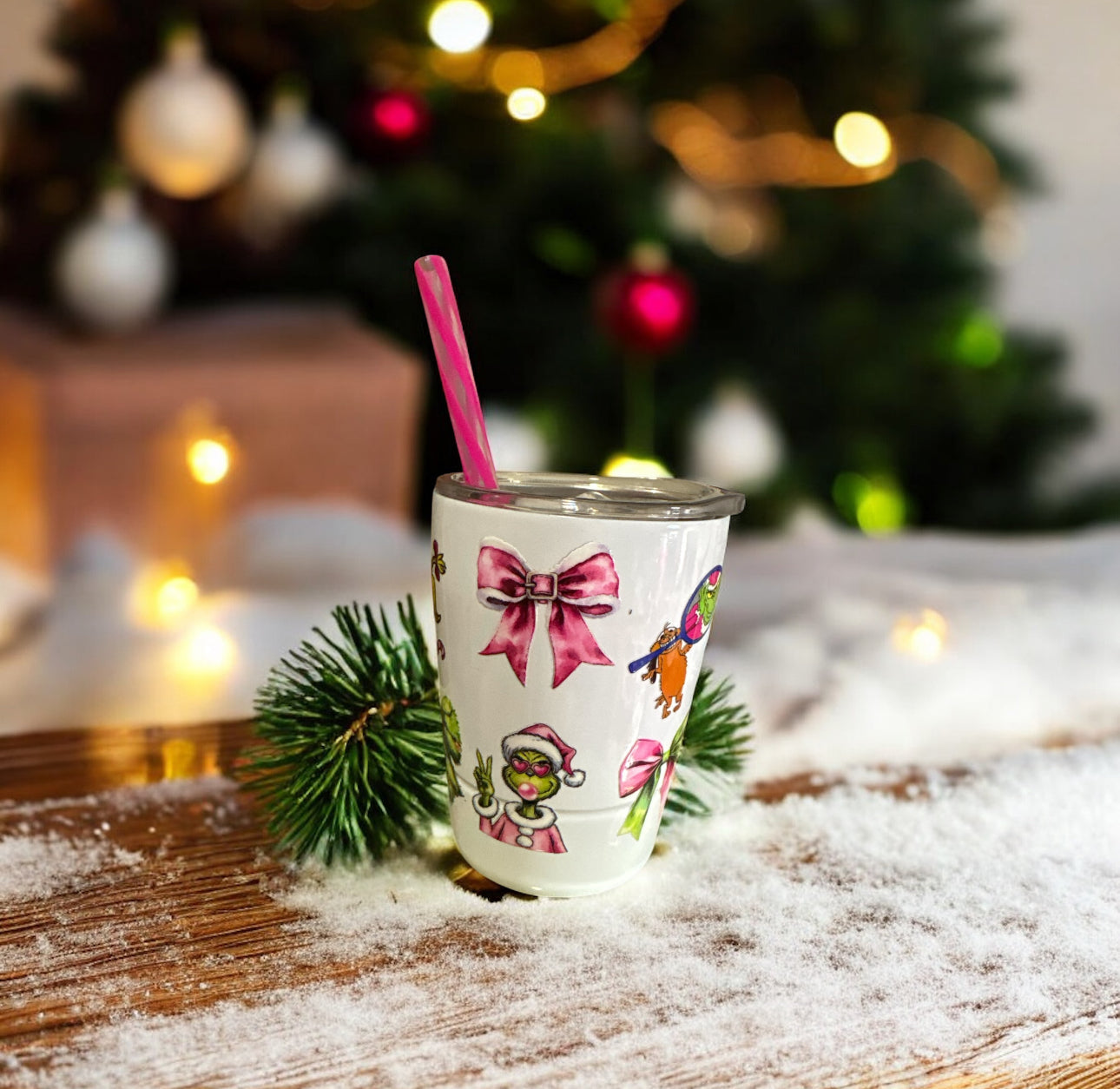 8oz grinch girl tumbler