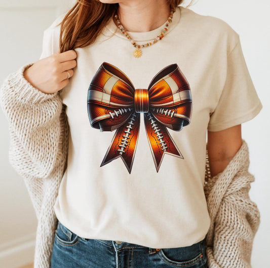 Football 🏈 Bow Tshirt