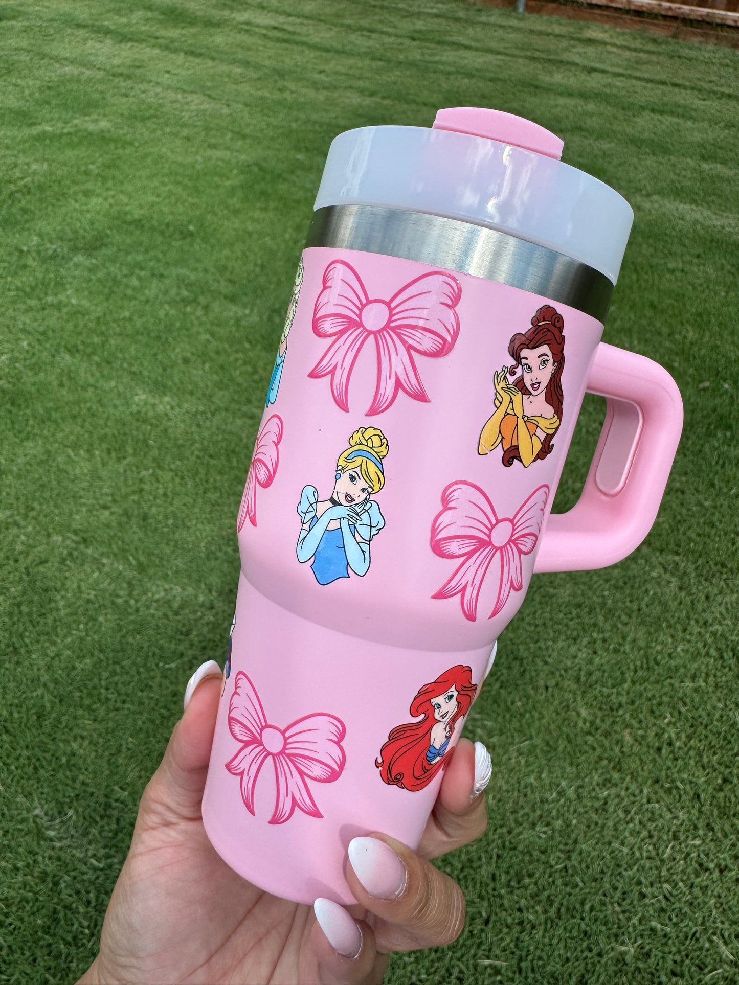Princess and bows tumbler