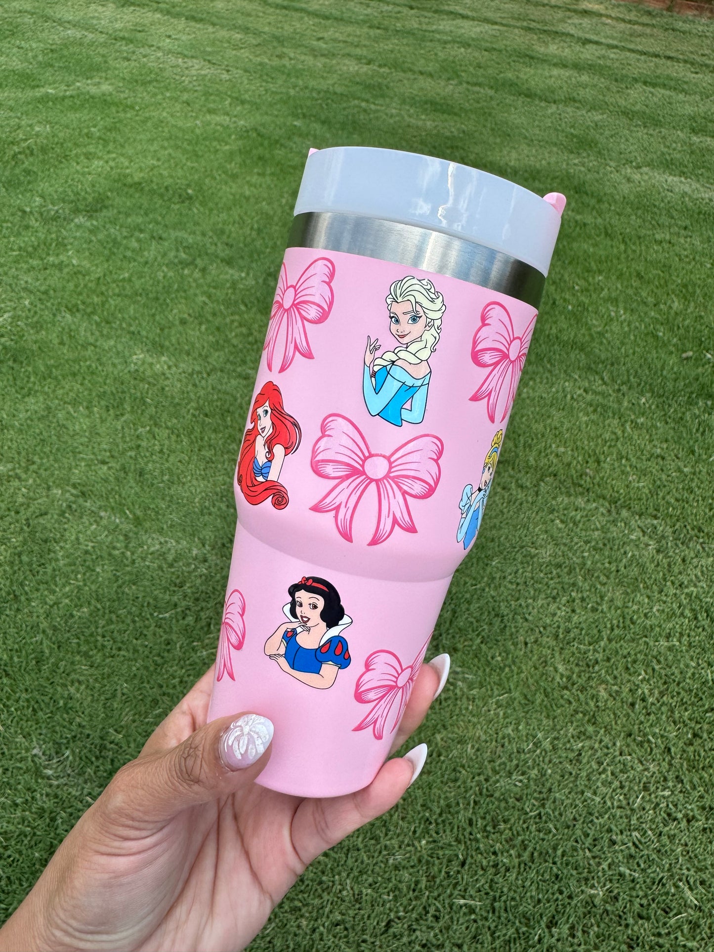 Princess and bows tumbler