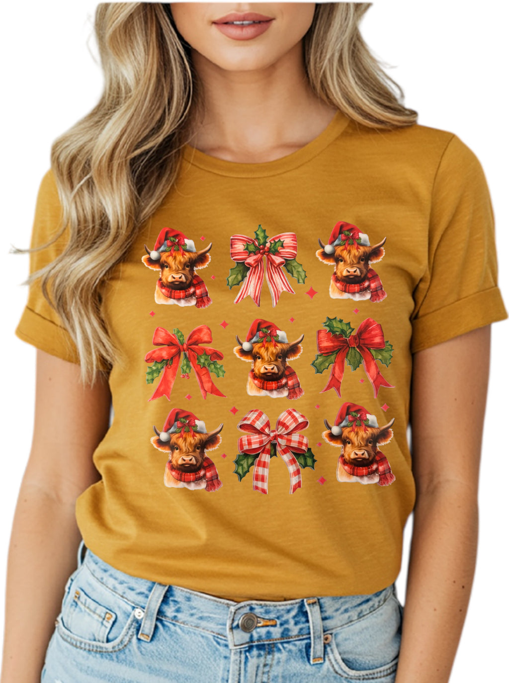 Christmas Cow T shirt