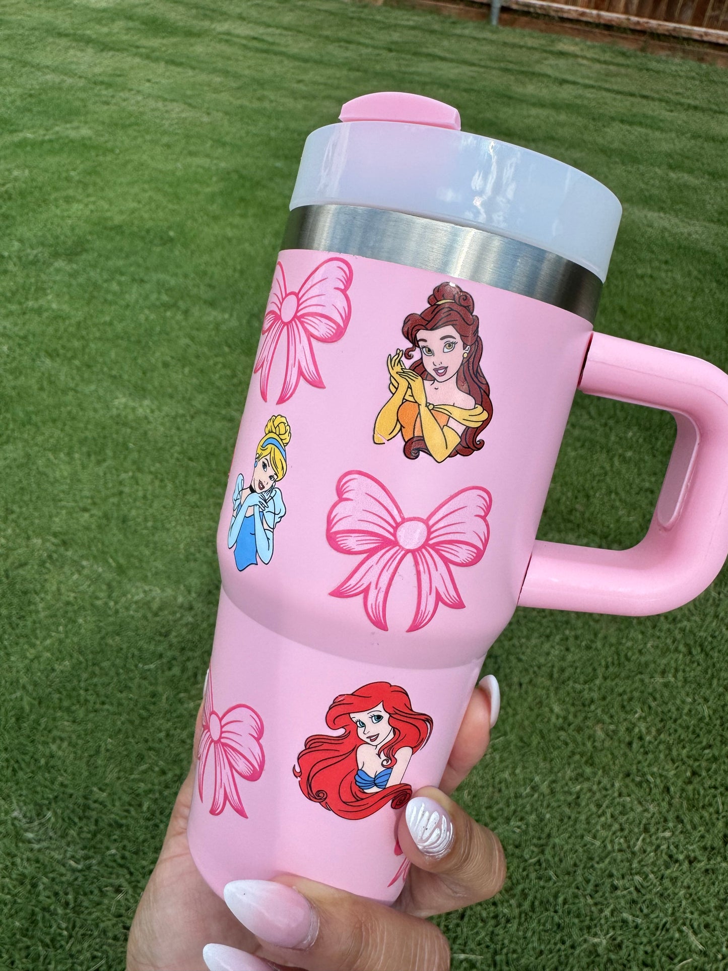 Princess and bows tumbler