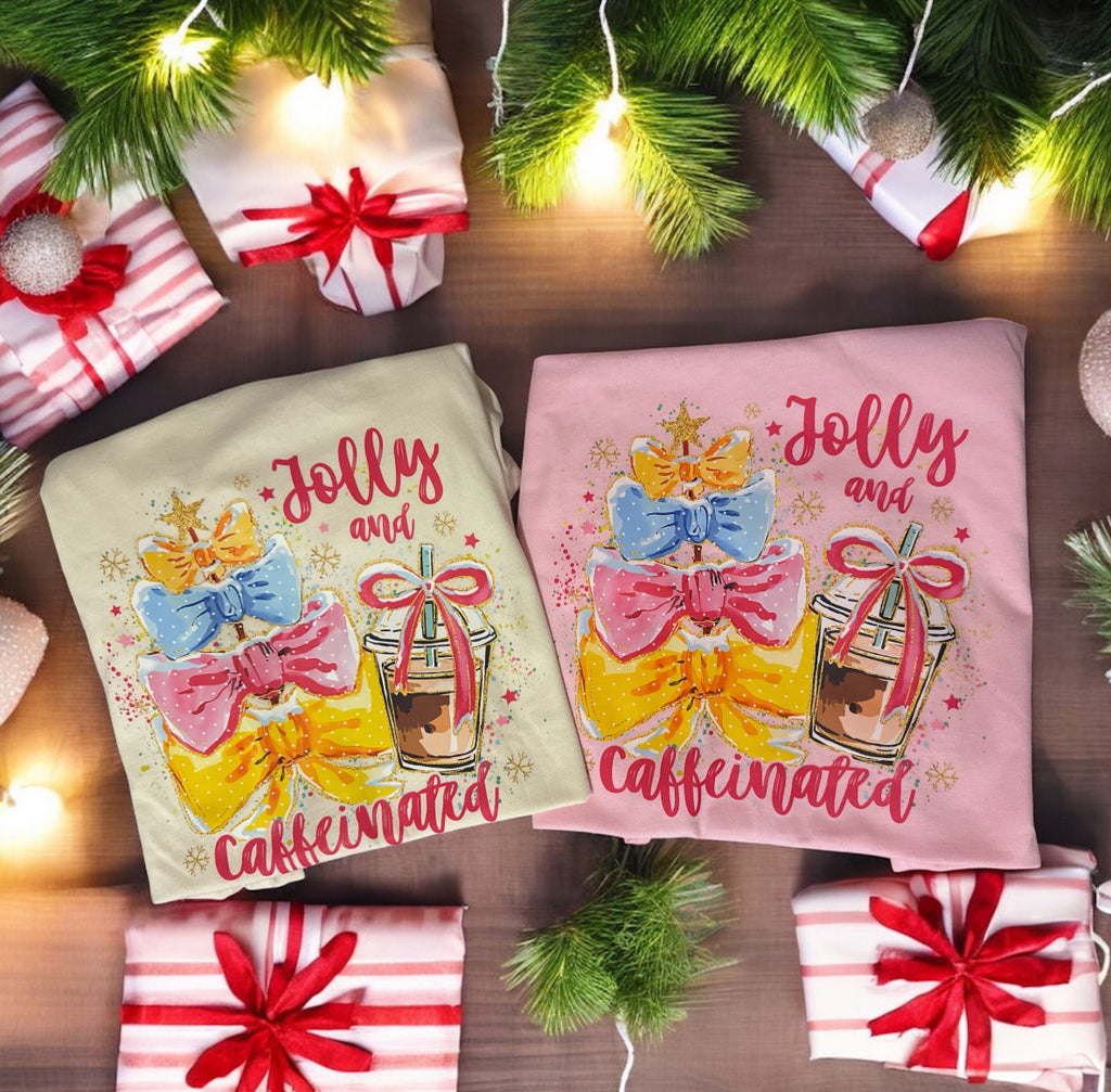 Jolly and caffeinated Large Tshirt