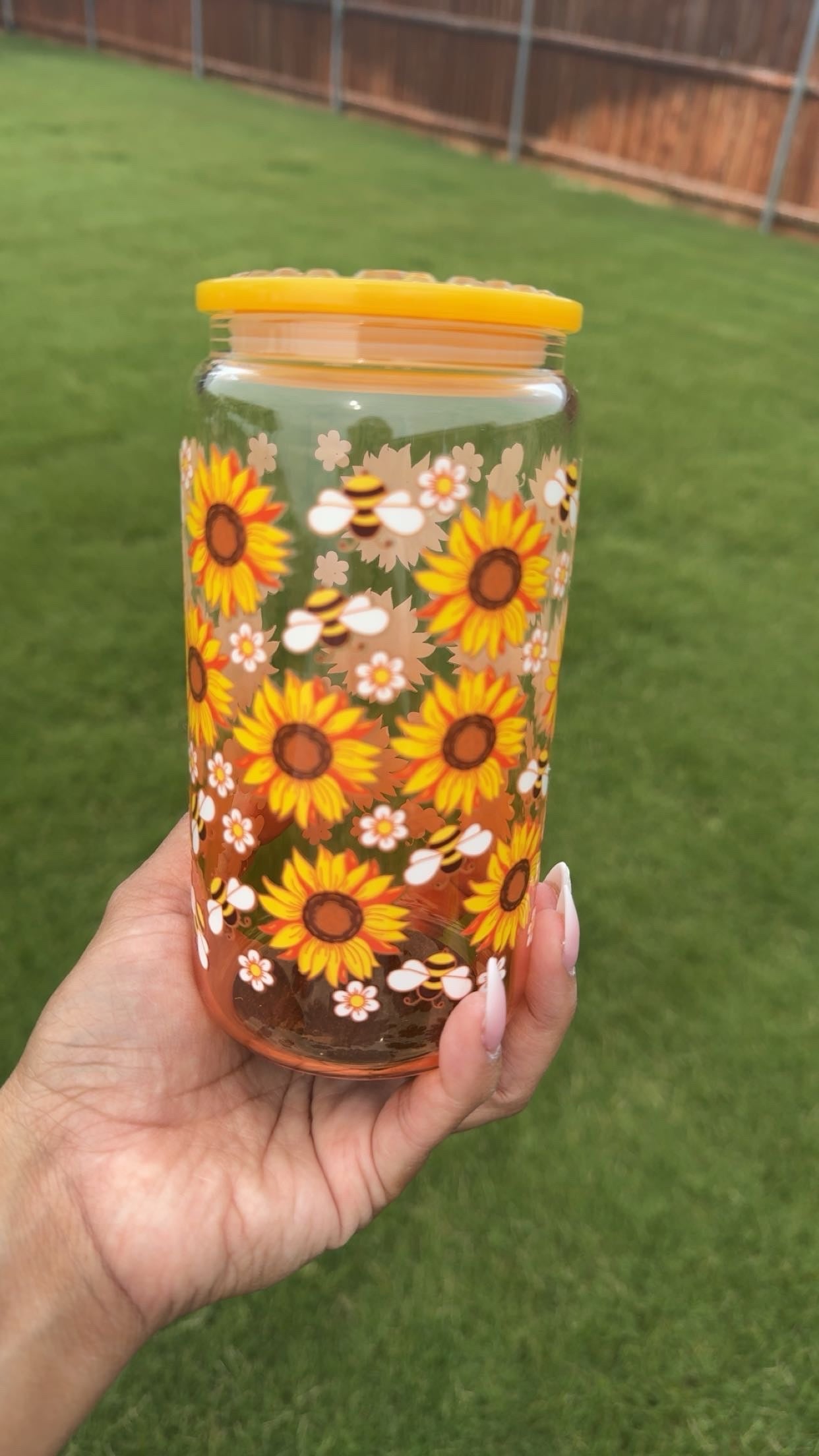 🌻 Sunflower Glass cup 🌻