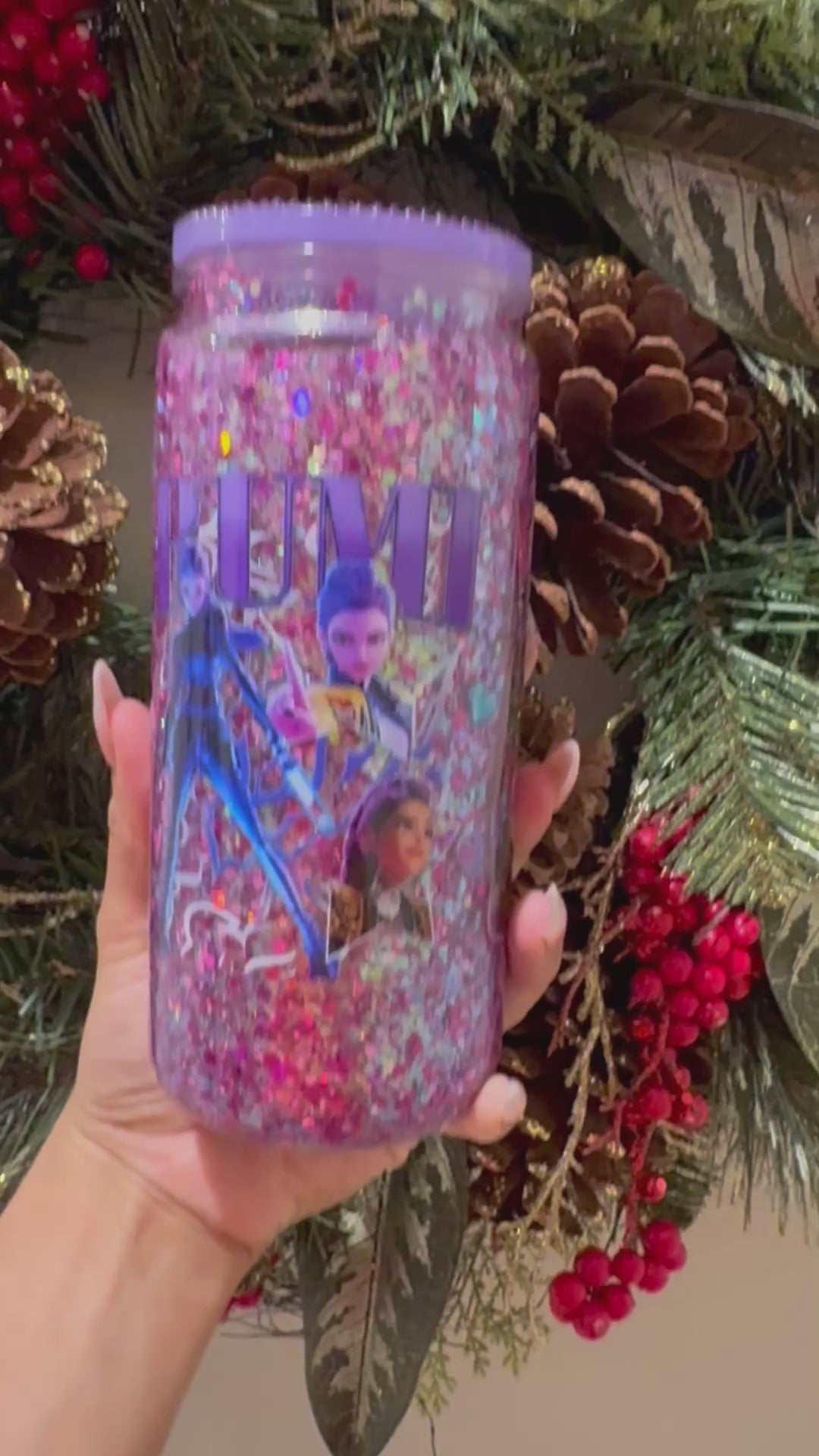 Kpop Demon hunters snow globe cup