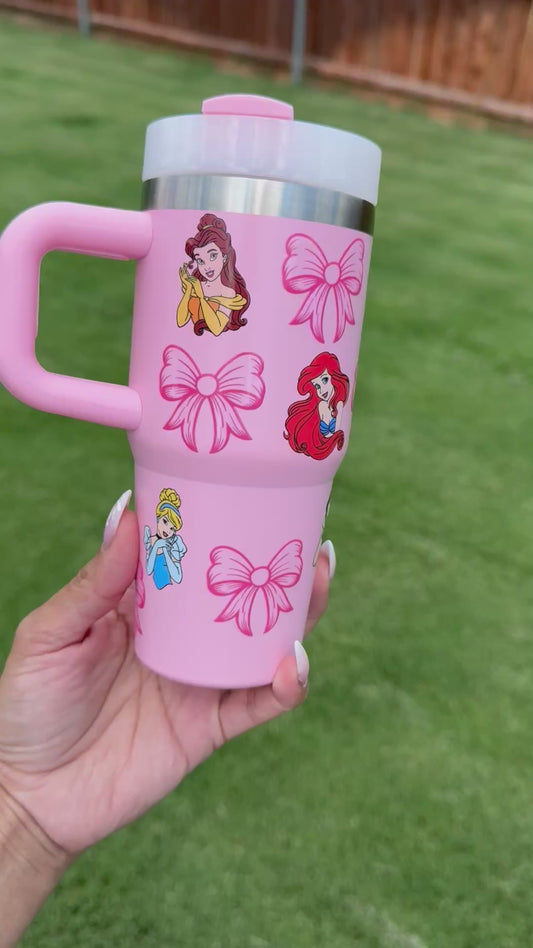 Princess and bows tumbler